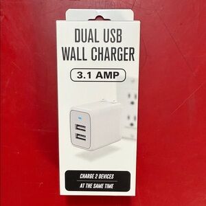 Dual USB Wall Charger 3.1 Amp